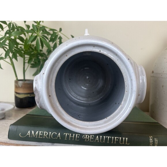 Rare Vintage 1960s MCM Farmhouse Stoneware Dispenser For Water Tea or Lemonade - Picture 7 of 10